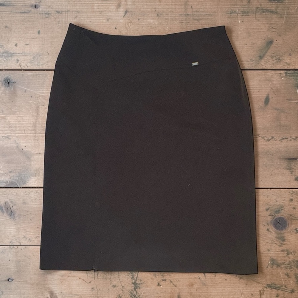 Vintage Wolford Elegant Brown Wool Mix A-Line Skirt SO5009